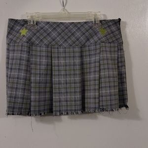 Plaid mini skirt